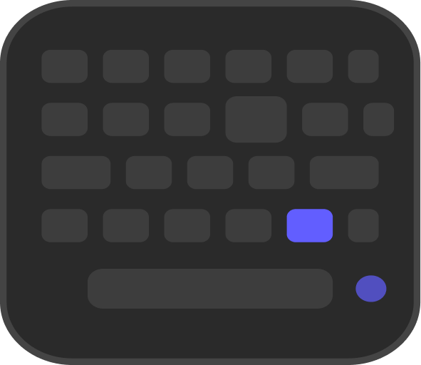 Logo teclado animado